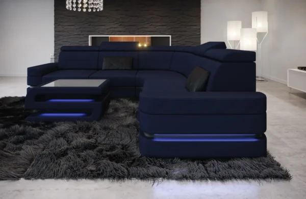 Mikrofaser Ecksofa Bellavita L-Form (Symmetrisch) M – Bild 2