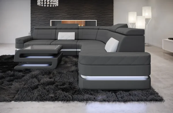 Mikrofaser Ecksofa Bellavita L-Form (Symmetrisch) M – Bild 5