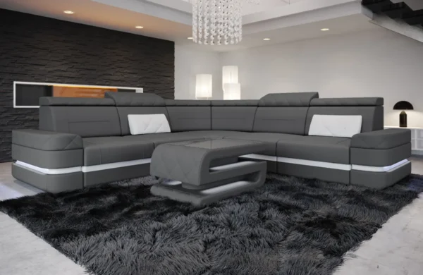 Mikrofaser Ecksofa Bellavita L-Form (Symmetrisch) M – Bild 6