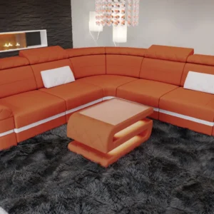 Mikrofaser Ecksofa Bellavita L-Form (Symmetrisch) M