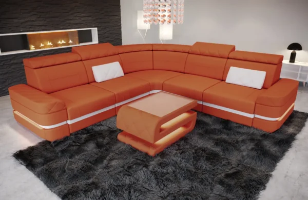 Mikrofaser Ecksofa Bellavita L-Form (Symmetrisch) M – Bild 10