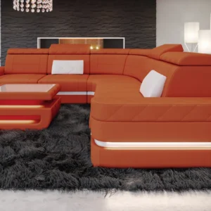 Mikrofaser Ecksofa Bellavita L-Form (Symmetrisch) M