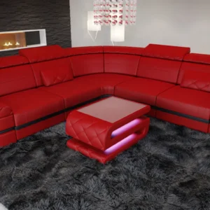 Büffelleder Ecksofa Bellavita L-Form (Symmetrisch) M