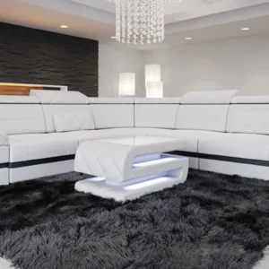Büffelleder Ecksofa Bellavita L-Form (Symmetrisch) M