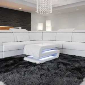 Büffelleder Ecksofa Bellavita L-Form (Symmetrisch) M