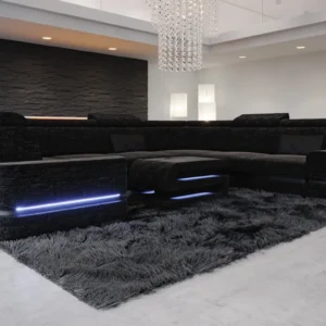 Webstoff Wohnlandschaft Bellavita U-Form XL