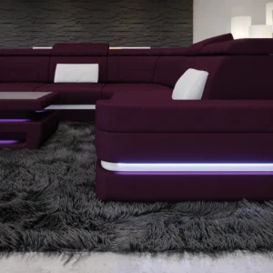 Mikrofaser Wohnlandschaft Bellavita U-Form XL