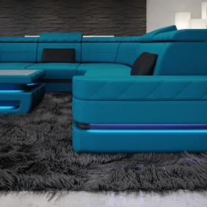 Mikrofaser Wohnlandschaft Bellavita U-Form XL