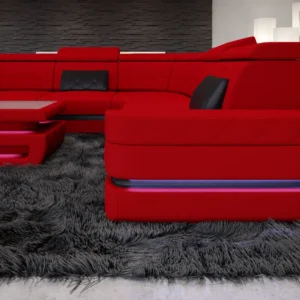 Mikrofaser Wohnlandschaft Bellavita U-Form XL