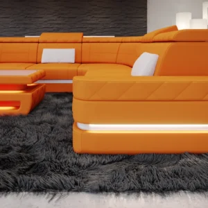 Mikrofaser Wohnlandschaft Bellavita U-Form XL
