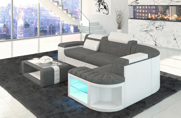 Webstoff Ecksofa Belvedere L-Form S – Bild 9