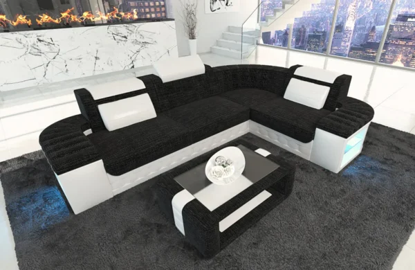 Webstoff Ecksofa Belvedere L-Form S – Bild 10
