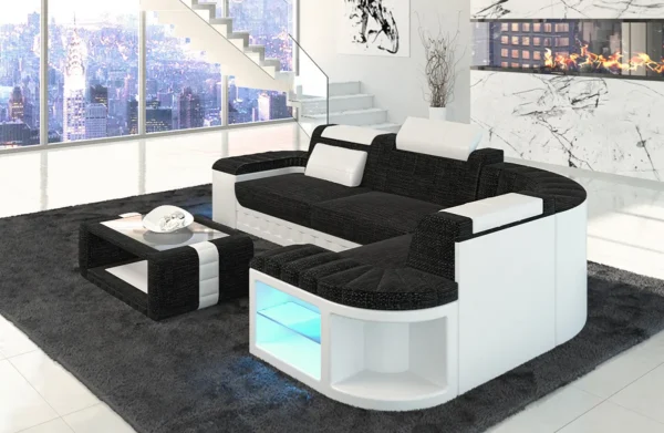 Webstoff Ecksofa Belvedere L-Form S – Bild 12