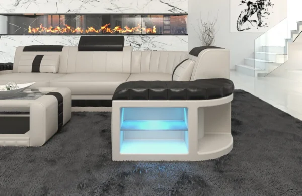 Kunstleder Ecksofa Belvedere L-Form S Mini – Bild 2