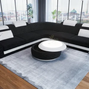 Webstoff Ecksofa Bravelia L-Form (Symmetrisch) M Mini