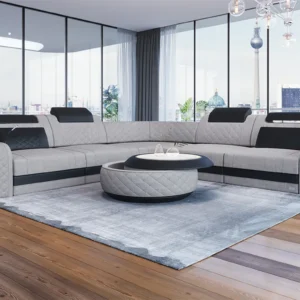Webstoff Ecksofa Bravelia L-Form (Symmetrisch) M Mini
