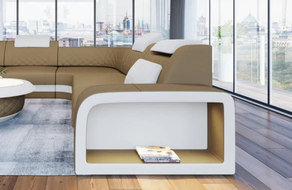 Mikrofaser Ecksofa Bravelia L-Form (Symmetrisch) M Mini – Bild 14