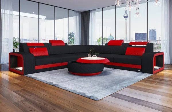 Mikrofaser Ecksofa Bravelia L-Form (Symmetrisch) M Mini – Bild 6