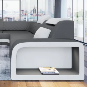 Mikrofaser Ecksofa Bravelia L-Form (Symmetrisch) M Mini