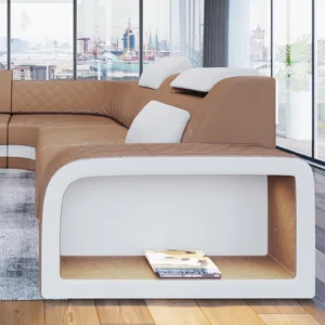 Samtstoff Ecksofa Bravelia L-Form (Symmetrisch) M Mini