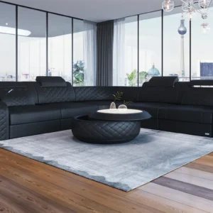 Echtleder Ecksofa Bravelia L-Form (Symmetrisch) M Mini