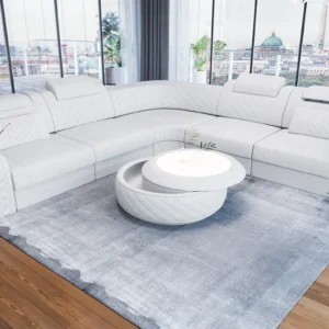Echtleder Ecksofa Bravelia L-Form (Symmetrisch) M Mini