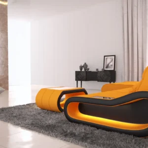 Mikrofaser Ecksofa Cosmo mit Ottomane L-Form S