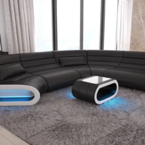 Büffelleder Wohnlandschaft Cosmo C-Form M