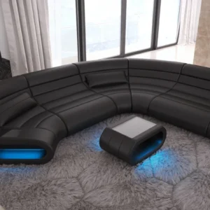 Büffelleder Wohnlandschaft Cosmo C-Form M