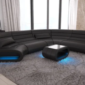 Büffelleder Wohnlandschaft Cosmo C-Form M