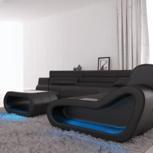 Büffelleder Wohnlandschaft Cosmo C-Form M