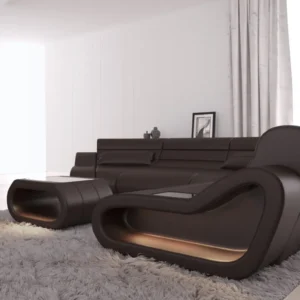 Büffelleder Wohnlandschaft Cosmo C-Form M