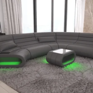 Büffelleder Wohnlandschaft Cosmo C-Form M