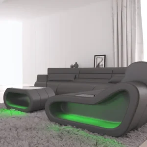 Büffelleder Wohnlandschaft Cosmo C-Form M