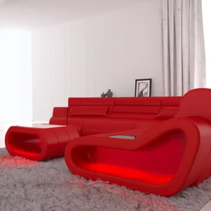 Büffelleder Wohnlandschaft Cosmo C-Form M