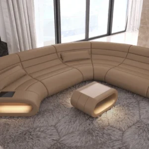Büffelleder Wohnlandschaft Cosmo C-Form M