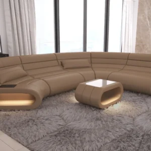 Büffelleder Wohnlandschaft Cosmo C-Form M