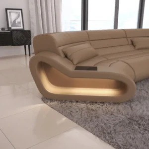 Büffelleder Wohnlandschaft Cosmo C-Form M