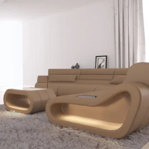 Büffelleder Wohnlandschaft Cosmo C-Form M