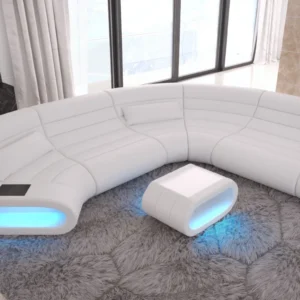 Büffelleder Wohnlandschaft Cosmo C-Form M