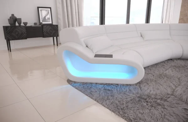 Büffelleder Wohnlandschaft Cosmo C-Form M – Bild 27