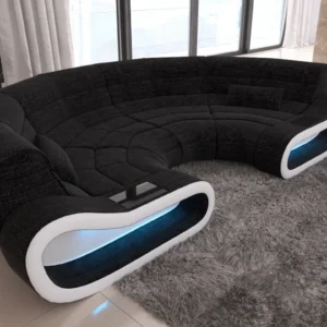 Webstoff Wohnlandschaft Cosmo C-Form (Symmetrisch) S
