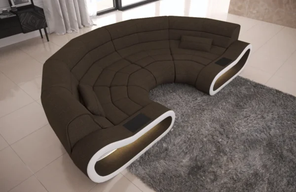 Webstoff Wohnlandschaft Cosmo C-Form (Symmetrisch) S – Bild 7