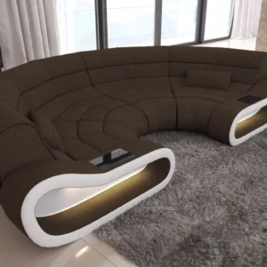 Webstoff Wohnlandschaft Cosmo C-Form (Symmetrisch) S