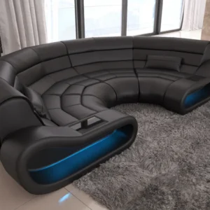 Echtleder Wohnlandschaft Cosmo C-Form (Symmetrisch) S