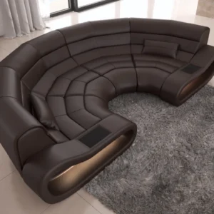 Echtleder Wohnlandschaft Cosmo C-Form (Symmetrisch) S