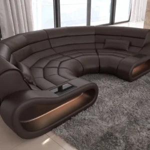 Echtleder Wohnlandschaft Cosmo C-Form (Symmetrisch) S