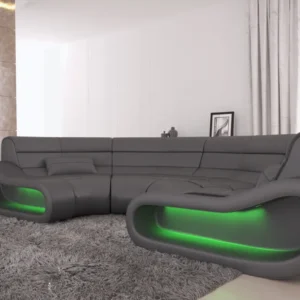 Echtleder Wohnlandschaft Cosmo C-Form (Symmetrisch) S