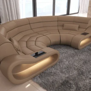 Echtleder Wohnlandschaft Cosmo C-Form (Symmetrisch) S