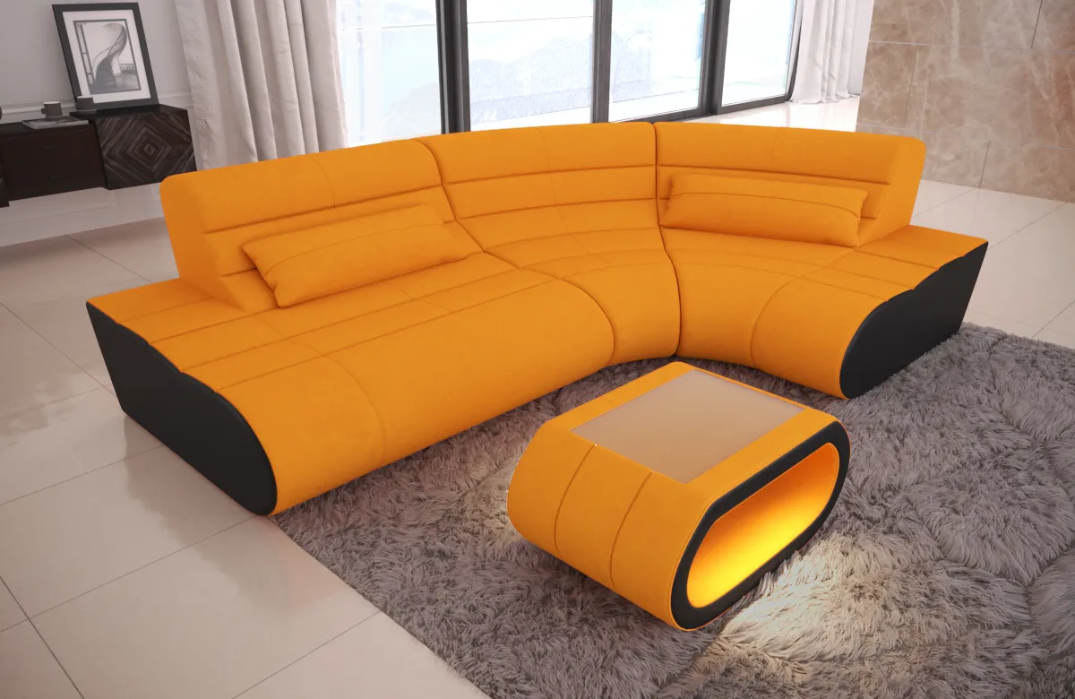Mikrofaser Ecksofa Cosmo L-Form XS